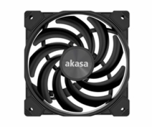 AKASA ventilátor ALUCIA XS12 (Hadal Black Edition), 12cm fan