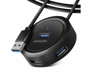 AXAGON HUE-P1AL, 4x USB 3.2 Gen 1 ROUND hub, micro USB na...