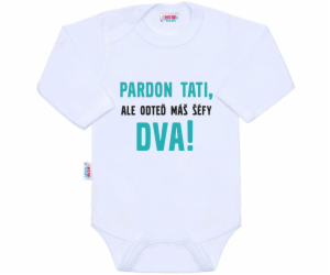 Body s potiskem New Baby Pardon tati, ...máš šéfy dva!