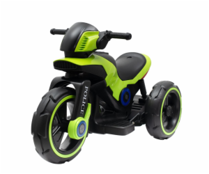 Dětská elektrická motorka Baby Mix POLICE zelená