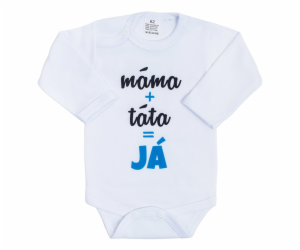 Body s potiskem New Baby máma plus táta rovná se JÁ