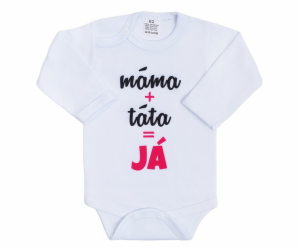 Body s potiskem New Baby máma plus táta rovná se JÁ