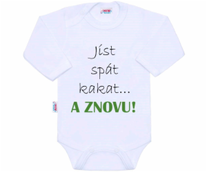 Body s potiskem New Baby jíst spát kakat... A ZNOVU!