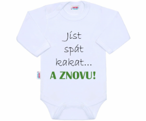 Body s potiskem New Baby jíst spát kakat... A ZNOVU!