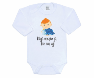 Body s potiskem New Baby Když nespím já, tak ani vy