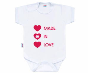 Body s potiskem New Baby MADE IN LOVE