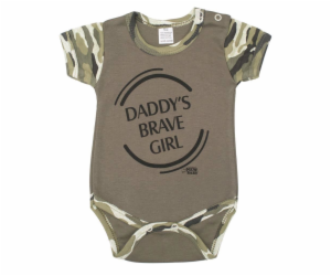 Kojenecké body s krátkým rukávem New Baby Army girl