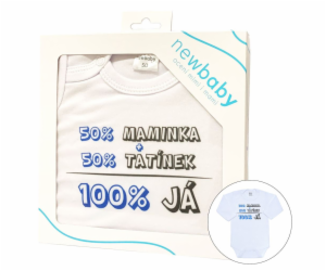 Body s potiskem New Baby 50% MAMINKA + 50% TATÍNEK - 100%...