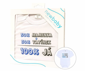 Body s potiskem New Baby 50% MAMINKA + 50% TATÍNEK - 100%...