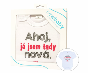 Body s potiskem New Baby Ahoj, já jsem tady nová - dárkov...