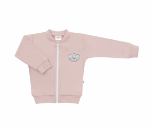 Kojenecká bavlněná mikina New Baby BrumBrum old pink