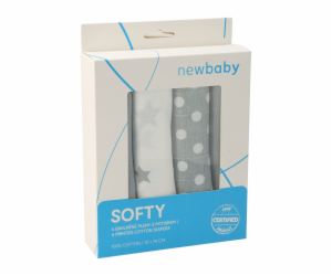 Látkové bavlněné pleny New Baby Softy s potiskem 70 x 70 ...