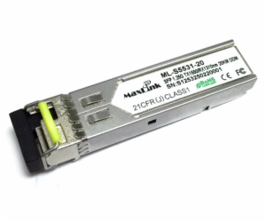 MaxLink 1.25G SFP optický modul, WDM, SM, Tx 1550/Rx1310n...