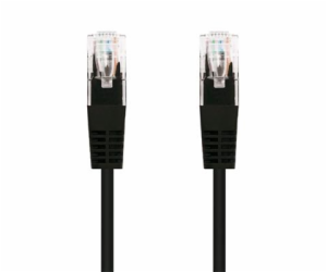 C-TECH kabel patchcord Cat5e, UTP, černý, 1m