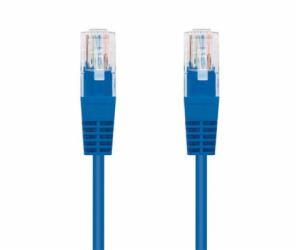 C-TECH kabel patchcord Cat5e, UTP, modrý, 0,5m