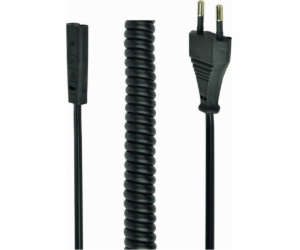 GEMBIRD PC-C1-VDE-1.8M Power curled cord C1 2x0.75 sq.mm ...