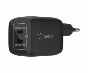 Belkin Netzladegerät 2xUSB-C 45W PD 3.0, PPS, schwarz  WC...