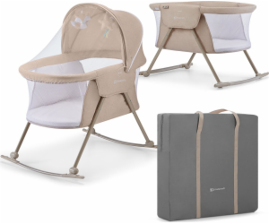 KINDERKRAFT LOVI CRIB 3IN1 BEIGE CRADLE ROCKER