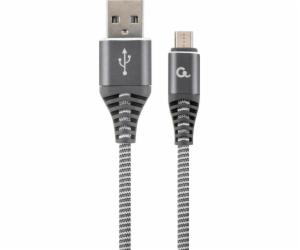 Gembird USB-A - microUSB kabel 1 m šedý (CC-USB2B-AMmBM-1...