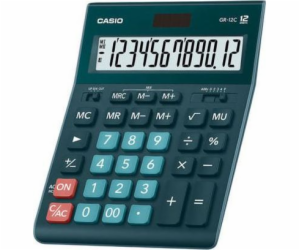 CASIO CALCULATOR OFFICE GR-12C-DG GREEN 12-DIGIT DISPLAY