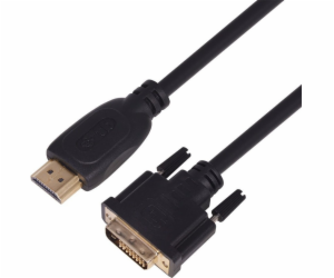 Kabel HDMI - DVI 3m. 24+1,pozlacany