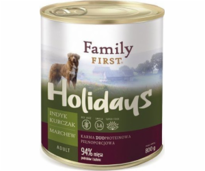 FAMILY FIRST Adult Turkey with parsley - Wet dog food - 4...