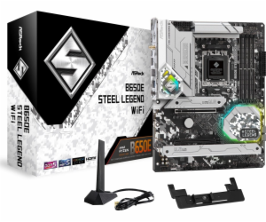 ASRock MB Sc AM5 B650E Steel Legend WIFI, AMD B650, 4xDDR...