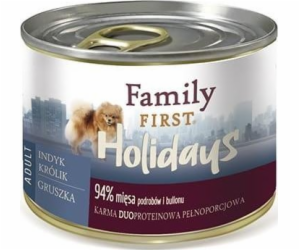 FAMILY FIRST Small Turkey rabbit pear - Wet dog food - 200 g