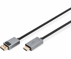 DisplayPort - HDMI 4K 30Hz DP/HDMI M/M adaptérový kabel 1,8m