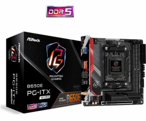 ASRock MB Sc AM5 B650E PG-ITX WIFI, AMD B650, 2xDDR5, 1xH...