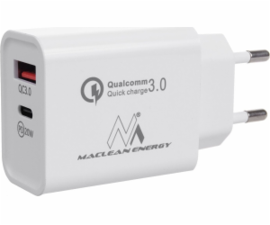 Síťová nabíječka 20W QC 3.0 PD MCE485W