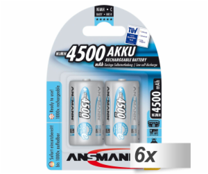 6x2 Ansmann maxE NiMH Akku Baby C 4500 mAh          5035352