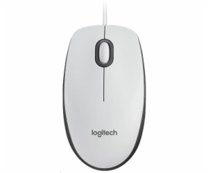 Logitech myš Corded M100, bílá, EMEA