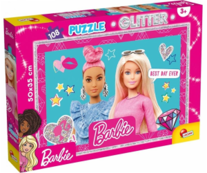 Lisciani Puzzle 108 dílků Barbie se třpytkami - Nejlepší den