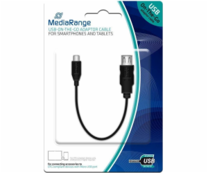 MediaRange microUSB – USB adaptér černý (MRCS168)