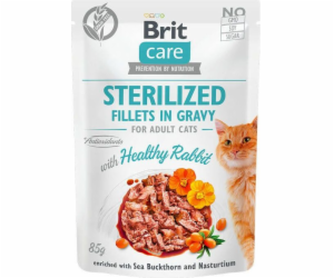 BRIT  Care Cat Pouch Sterilized - kuřecí řízky v omáčce, ...