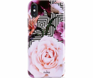 Puro Puro Glam Geo Flowers – pouzdro na iPhone Xs / X (rů...