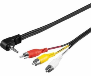 Jack kabel 3,5mm - RCA (Cinch) x3 1,5m černý