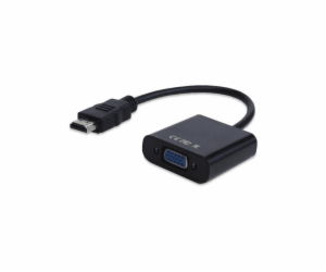 AV adaptér HDMI - D-Sub (VGA) černý