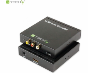 Techly AV adaptér RCA (Cinch) x3 - HDMI černý (301672)