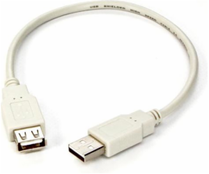 Logo kabelu USB USB-A - USB-A 0,3 m Šedý