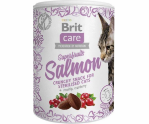 Brit Care Cat Snack Superfruits Salmon  100g pamlsky pro ...