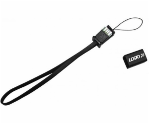 Logo kabelu USB USB-A – microUSB 0,3 m černý (33628)