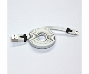 USB USB A -> Micro USB (M/M) bílá 1M