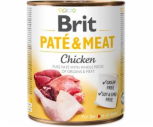 BRIT  Pate & Meat Dog Chicken 800g plechovka