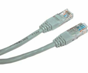 Patchcord UTP, Cat.5e, nieekranowany, 30m, szary