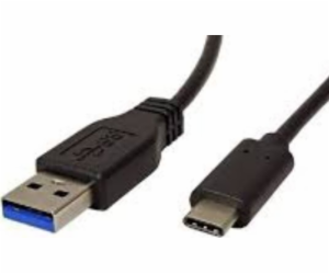 Neutrální USB-A - USB-C USB kabel 0,5 m Černý