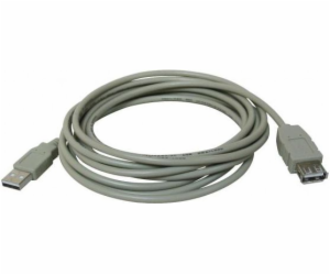 LAMA PLUS USB-A - USB-A USB kabel 5 m Šedý