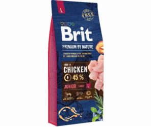 Brit Premium by Nature Junior L 15kg granule pro štěňata