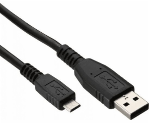 USB kabel Logo USB-A - microUSB 1 m Černý